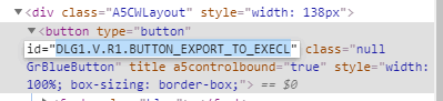 Get the button ID via the chrome debugger. Get the button ID via the chrome debugger.