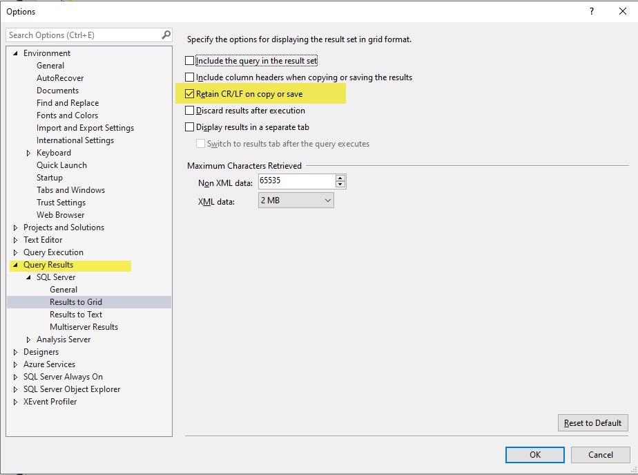 Just check mark the Retain CR/LF on copy or save option to setup the Carriage Return and Line Break and Tab as well. Just check mark the Retain CR/LF on copy or save option to setup the Carriage Return and Line Break and Tab as well.